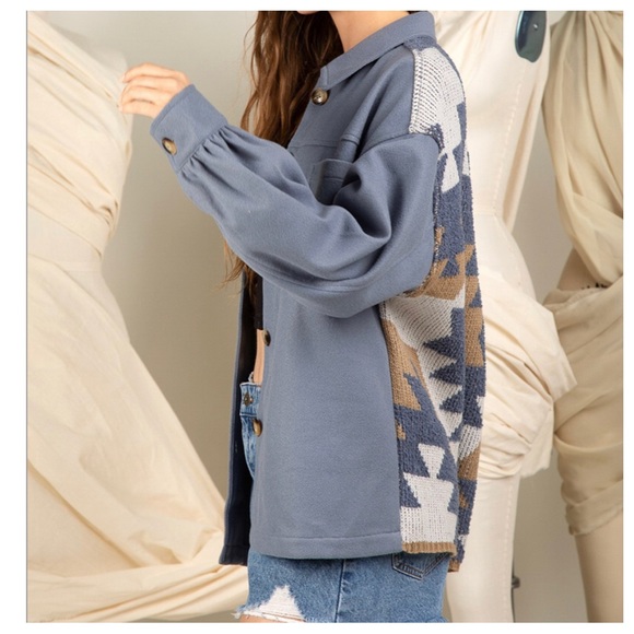 #08 Boho Aztec Graphic Detail Jacket - Picture 4 of 4